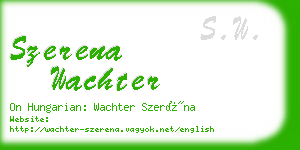 szerena wachter business card